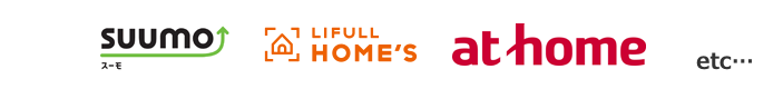 suumo LIFULL HOMES'S at home etc